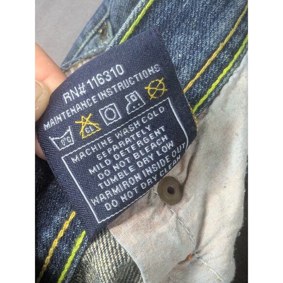 VTG Gilyard Mfg Co Jeans Men 42 x 32.5 Blue Heavy Ounce Y2K Hip Hop Embroidered - Picture 12 of 14